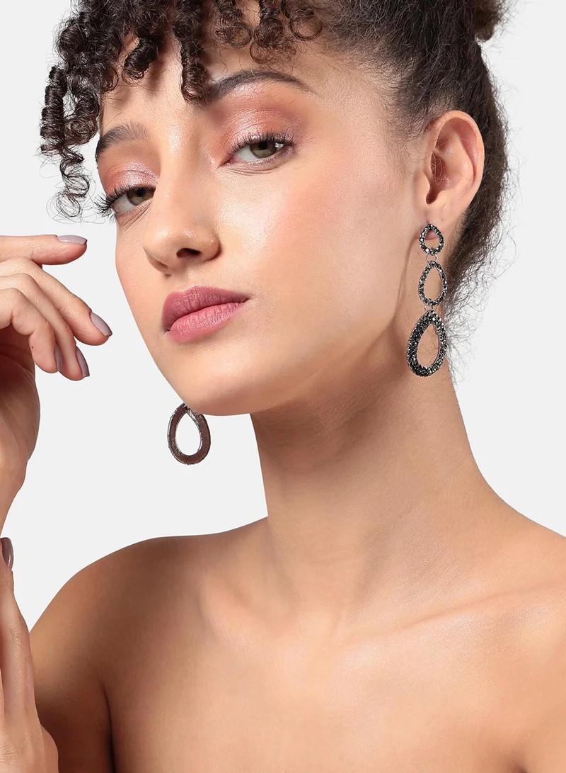 SOHI Hollow TearArtificial drop Earring Jewellery