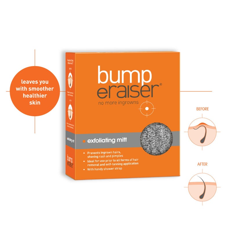 Bump eRaiser Exfoliating Shower Mitt for Ingrown Hair Treatment, Razor Bumps and Razor Burns - Image 3