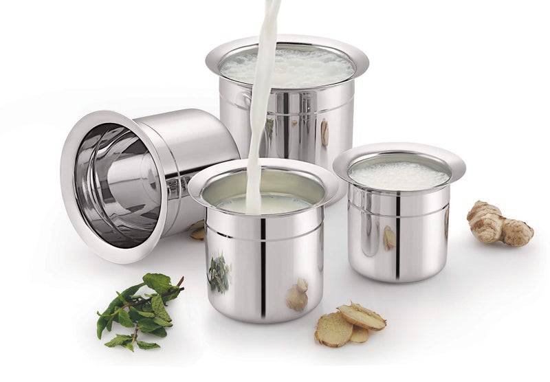 M MUKTI Crafted for Excellence Mukti Premium Stainless Steel Milky Mist Pot|Container| Pot for Storing Milk,Butter Milk|Durable and Silver Classic Finish|Ideal for Home & Kitchen|Pack of 1-2750ml  - Image 2