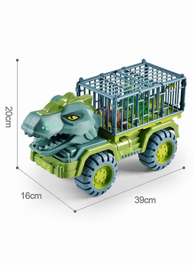 Dinosaur Truck Toys With 15 Dinosaur Toys Playset Figures,Toy Trucks for Boys,Large Dinosaur Carrier Truck  - Image 5