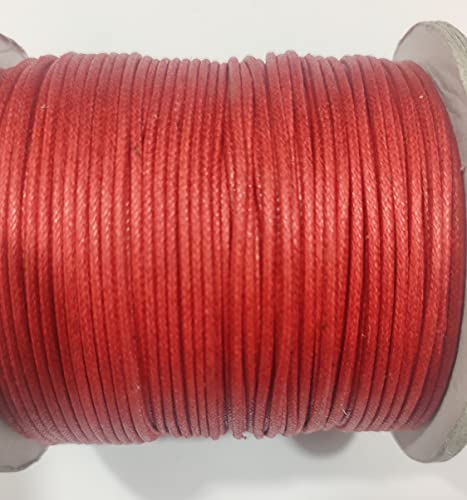 OMX 100 Mt Roll Wax Cotton Cord for DIY Jewellery Making, Beading, Art and Craft Work and Handicrafts, (1.5 MM, RED) - Image 4