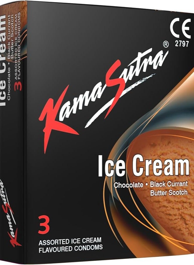 Kamasutra Condoms Ice Cream Flavor - 3'S - Image 1