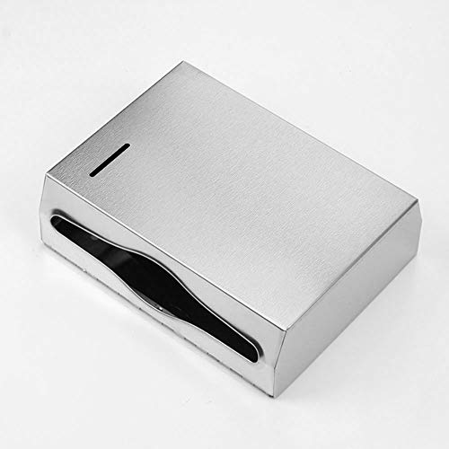 Gorlary Wall Mounte Paper Towel Dispensers, 10.4" L x 3.3" D x 8.3" H, Stainless Steel C-Fold Multifold Hand Paper Tissue Holder with Lock - Image 3