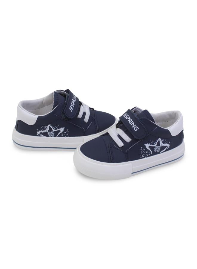 Baby Boys Leather Sneakers - Navy - Image 2