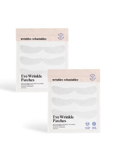 WRINKLES SCHMINKLES Eye Wrinkle Patches | Smooth Eye Wrinkles, Crows Feet & Dark Circles Overnight | 6 Pairs Reusable Medical Grade Silicone Patches  - Image 1