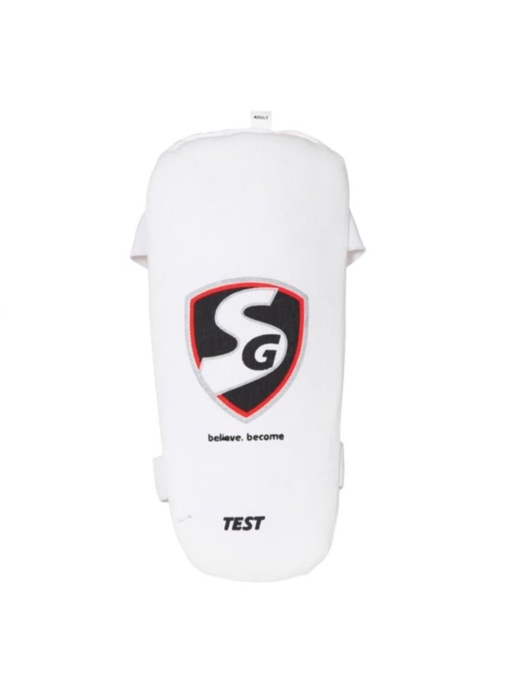 SG SG TEST Youth Elbow Guard | Lightweight Protective Gear for Junior Cricketers | Durable Foam Padding | Snug Fit & Comfort | Classic White | 1 Pc  - Image 1