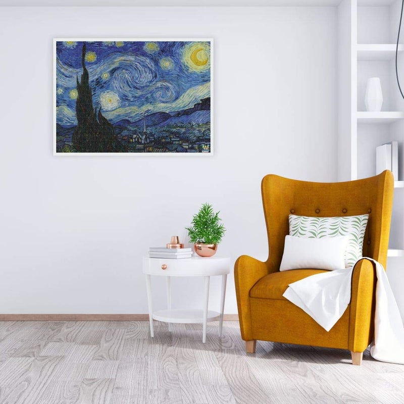 Webby Starry Night Painting Wooden Puzzle | Best Gift for Teenager | Birthday Gift for Boys & Girls | Fun & Challenging| Puzzle for Adult & 14 Years + Kids, 1000 Pieces Puzzle - Image 5