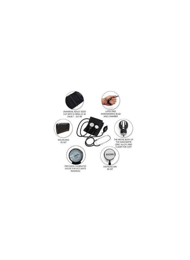 KBM - KBM-701 air compressor with speaker Pneumatic Blood Pressure Monitor With Stethoscope KBM SA-701 - Image 1