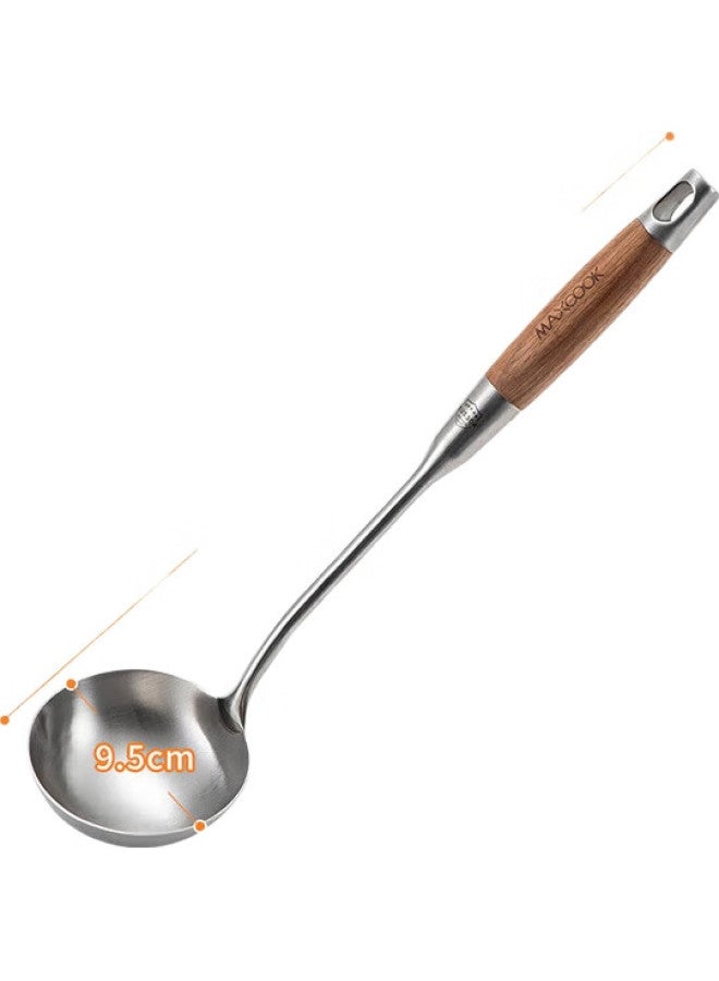 MAX COOK (Maxcook) Soup Ladle, 304 Stainless Steel Large Soup Spoon, Rosewood Thickened Spoon With Long Handle Mccu003 - Image 3