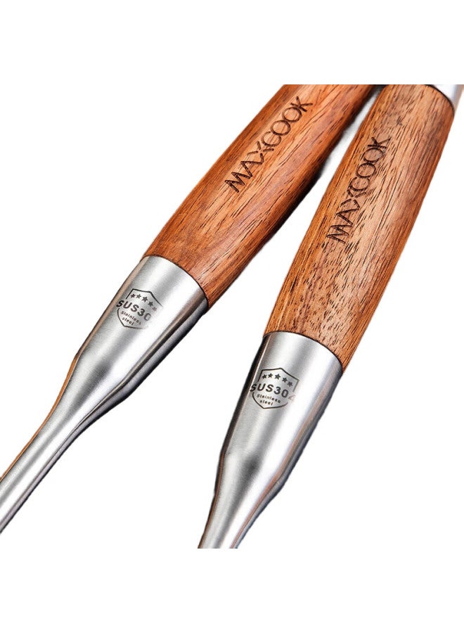 MAX COOK (Maxcook) Soup Ladle, 304 Stainless Steel Large Soup Spoon, Rosewood Thickened Spoon With Long Handle Mccu003 - Image 2