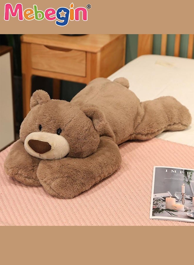 MEBEGIN 30cm Stuffed Bear, Unique Shape Fluffy Bear, Shaggy Stuffed Brown Bear, Adorable Plush Toy Pillow, Made of Soft Premium Stuffing Material, Creative Interior Decoration, Fun Themed Room Decor, Ideal Gift for All Age - Image 3