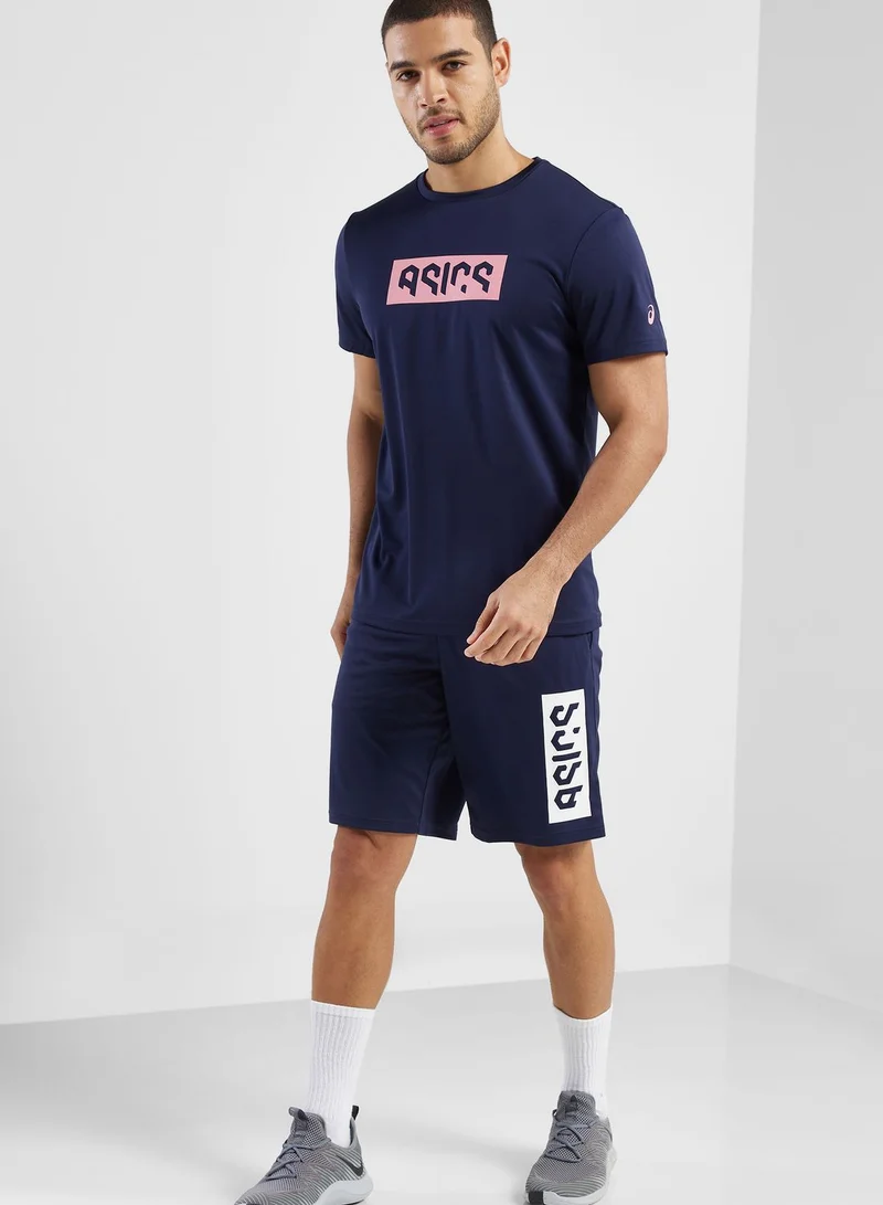 asics Hex Graphic Dry Shorts