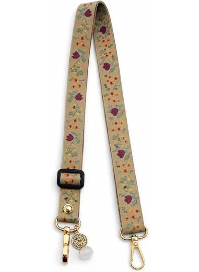 Ecosystem Phone Chain Lanyard, Crystal Rhinestone, Fashion Bling Style, Adjustable Long Strap with Patch, for All Smartphones (Design 13) - Image 1