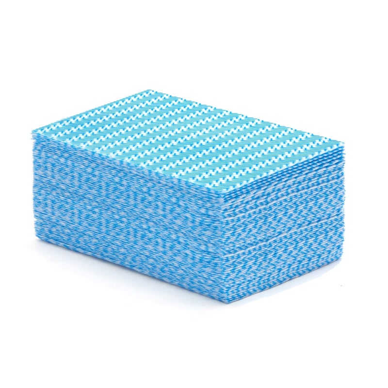 Suzzyvine Handi Wipes Reusable Cloths Disposable Cleaning Cloth Reusable Paper Towels For Kitchen  Multi-Use Dish Cloths Dish Towels  Disposable Cleaning Rags 11.81""?19.69"" 50 Count  Blue - Image 1