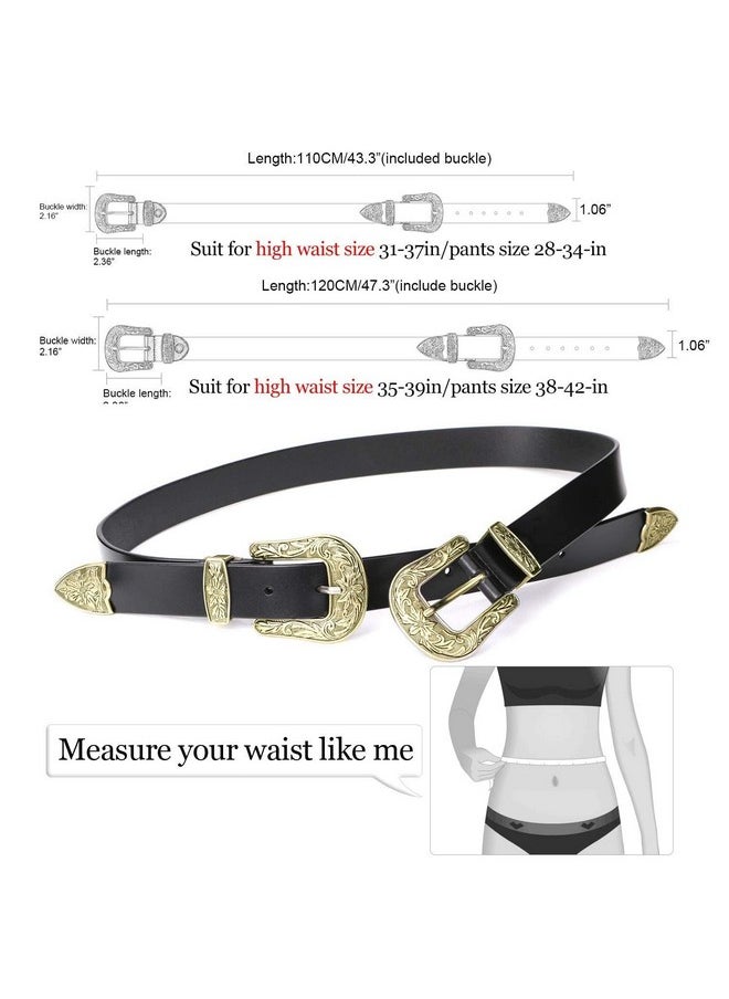 Women Leather Belts Ladies Vintage Western Design Black Waist Belt For Pants Dresses - pzsku/ZEC9A7C709000D53F5978Z/45/_/1735566714/a074fee2-0a5d-4560-9efd-b1ce90d3a997