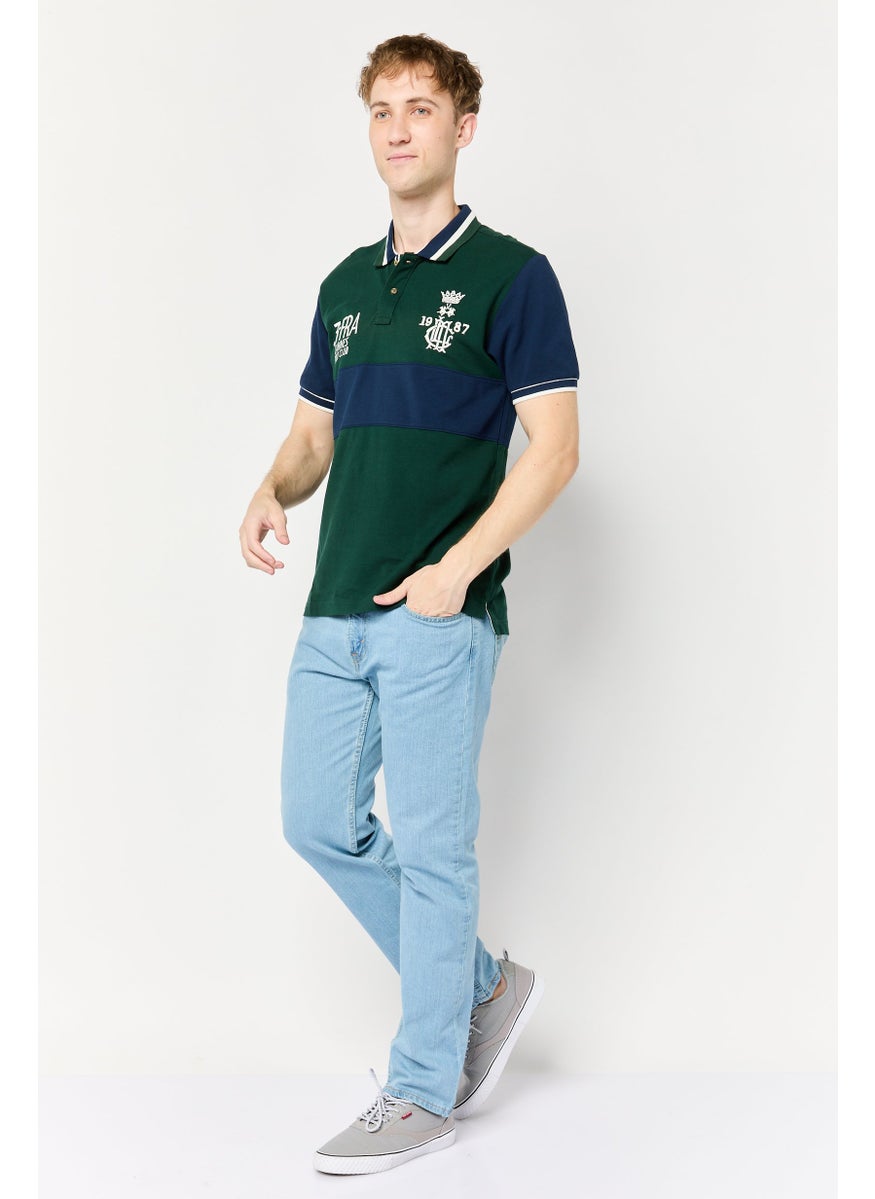 La Martina Men Regular Fit Embroidered Short Sleeves Polo Shirt, Multicolor  - Image 2