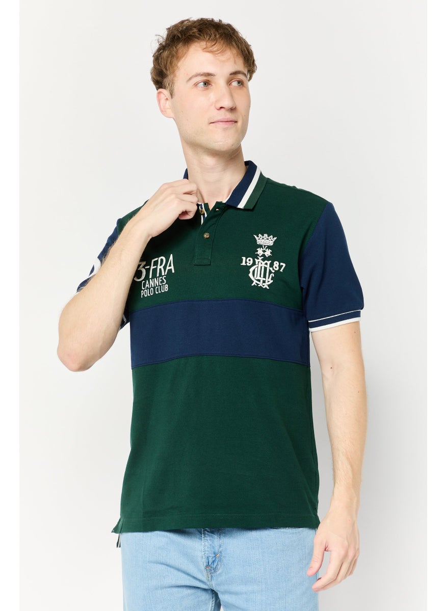 La Martina Men Regular Fit Embroidered Short Sleeves Polo Shirt, Multicolor  - Image 1