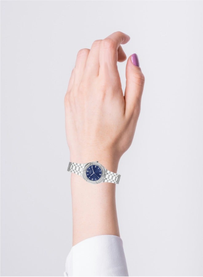 MARTINI Elegant Martini Women's Watch Stylish Navy Blue Dial Stainless Steel Band Water Resistant Perfect for Casual and Formal Wear - Image 3