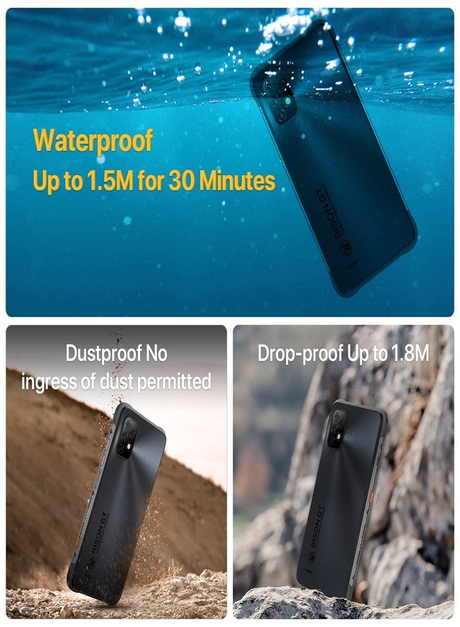 UMIDIGI Rugged Unlocked Cell Phones Canada, BISON 2 PRO 8G+256GB, Rugged Smartphone with IP68 & IP69K, 6150mAh Mobile Phone, Android 12, NFC, 6.5" FHD, 48MP AI Triple Camera, Dual 4G, 18W, Type-C, GPS - Image 4