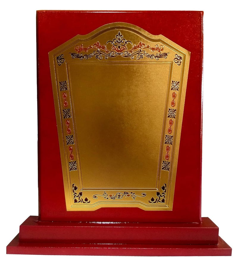 Be Win Wooden Red Rectangle 10X7 in Momentos with in Gold Foil for Sports Event, Functions & Other Events - Image 1