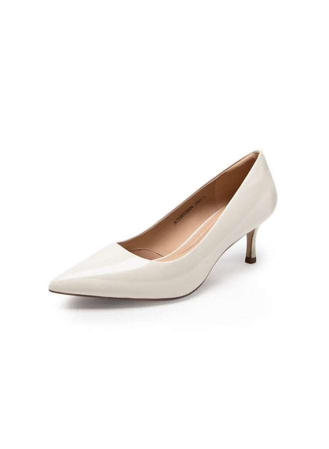 C.banner Spring/summer Fashion Single Shoes Urban High Heels Thin Heels A23105318 Beige Size 36 - Image 5