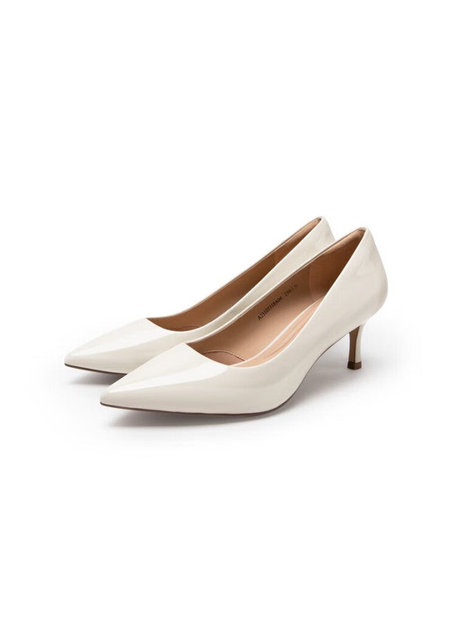 C.banner Spring/summer Fashion Single Shoes Urban High Heels Thin Heels A23105318 Beige Size 36 - Image 4