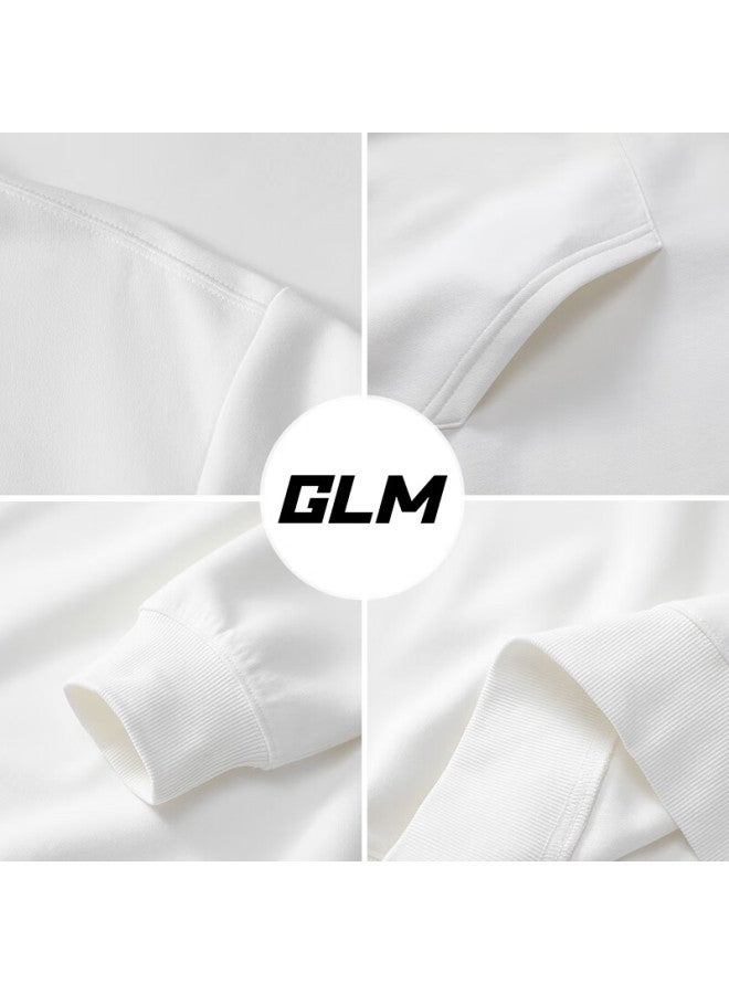 Glm Hooded Sweatshirt For Men, Heavyweight Loose Fit, Spring And Autumn Casual High-end Youth Trendy Jacket, Khaki, XL - Image 2