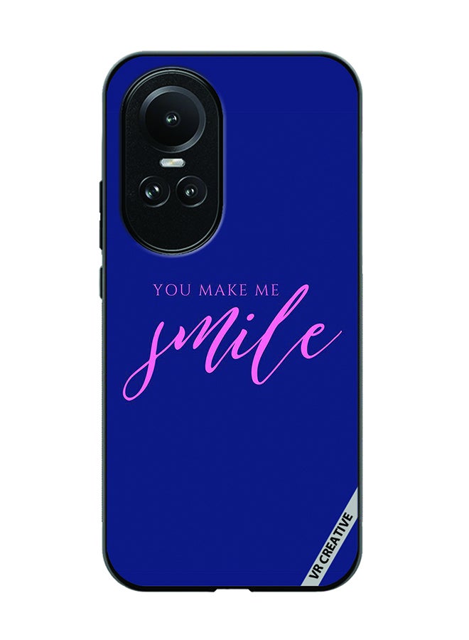 VR CREATIVE Protective Case Cover For Oppo Reno 10 You Make Me Smile Design Multicolour - Image 1