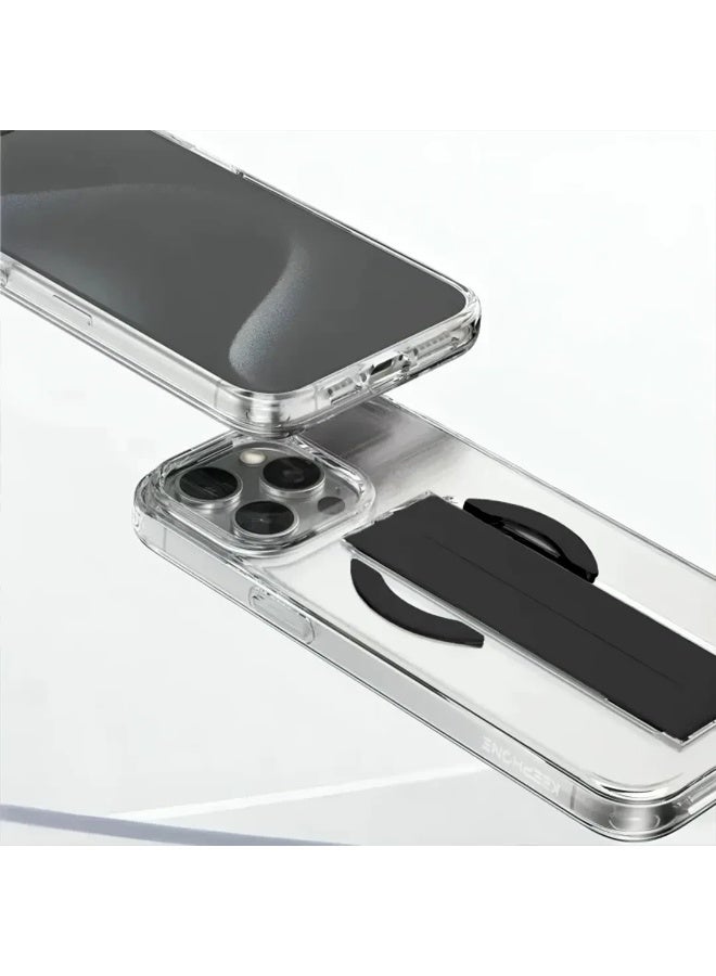 MagSafe Grip Case for iPhone 16 Pro – 13ft Drop Protection, Anti-Yellowing Crystal Clear Back, FlexGrip One-Hand Secure Hold, MagClick Wireless Charging Compatible, Shockproof & Scratch-Resistant - Image 4