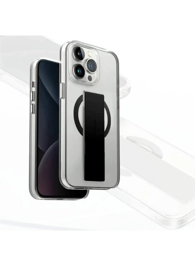 MagSafe Grip Case for iPhone 16 Pro – 13ft Drop Protection, Anti-Yellowing Crystal Clear Back, FlexGrip One-Hand Secure Hold, MagClick Wireless Charging Compatible, Shockproof & Scratch-Resistant - Image 1