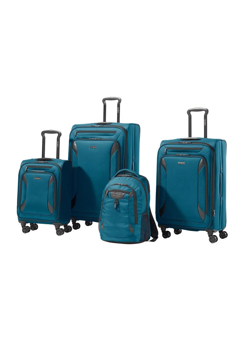 سامسونايت مجموعة حقائب سفر بريدجتون إكزكيوتف ذات الجوانب الناعمة، مكونة من 4 قطع، باللون الأزرق - Image 1