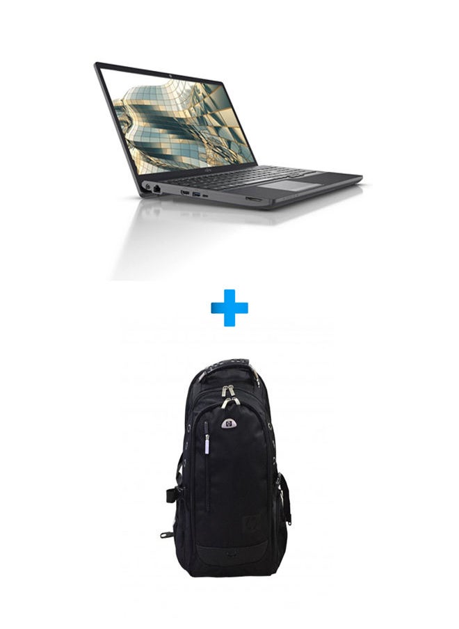 Fujitsu - A3511 Laptop With 15.6 Inch FHD/ Core I3-1115G4 /8 GB Ram /256 GB SSD /Intel UHD Free Dos/ English/Arabic Black With HP Laptop Bags 1418 Backpack Black - Image 1