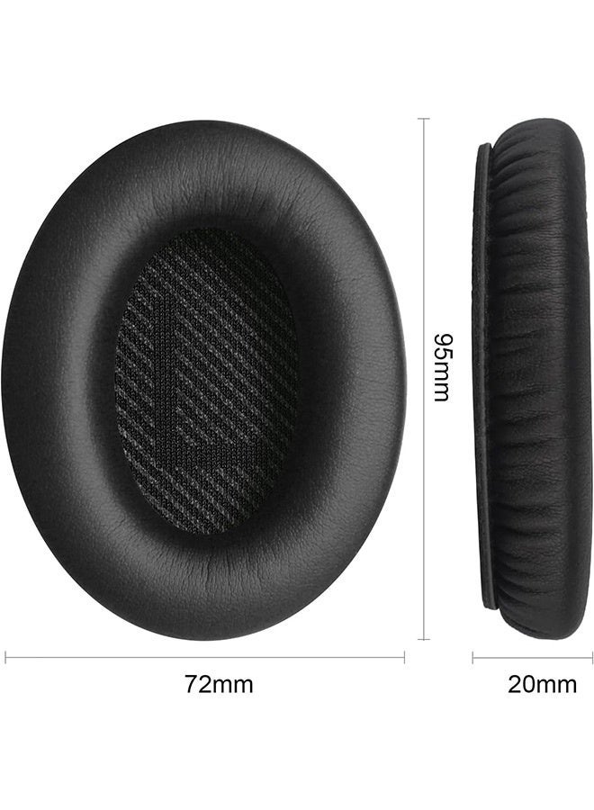 Tersely EarPads Cushions + Headband Set for Bose,Shaped Scrims with 'L and R' Lettering Replacement Kit for Bose QuietComfort QC35/35II QC45 QCSE Headphones with Protein Leather&Memory Foam - Image 2