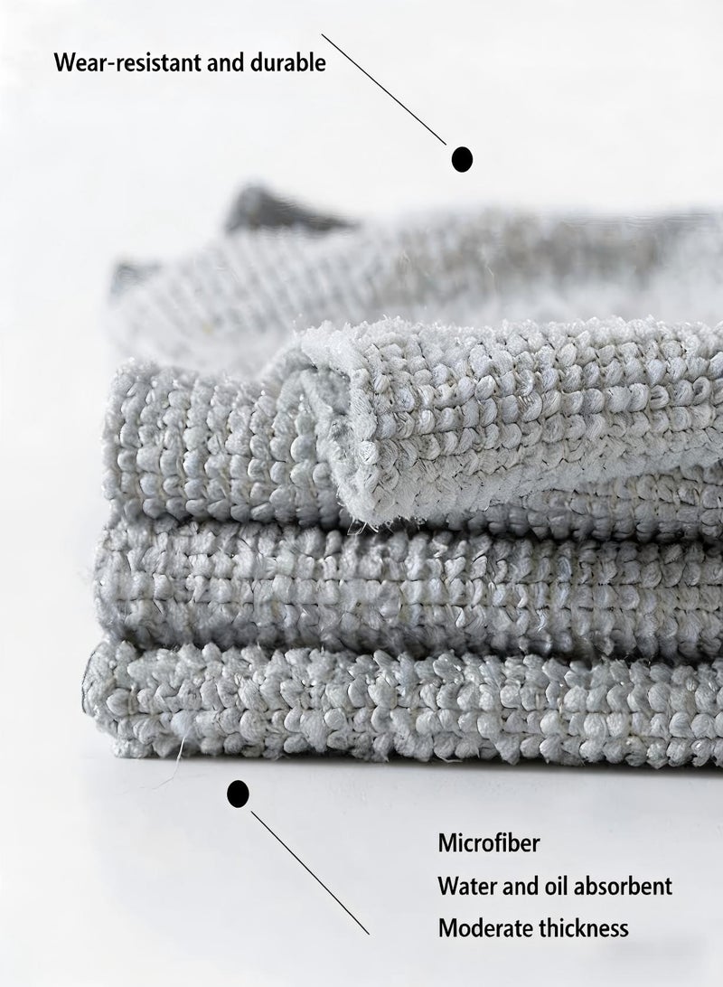 AiheArron 20Pcs Extractable Cleaning Cloths,Reusable Microfiber Towel Rags Disposable Cleaning Cloth Lazy Rags Washcloth Washable for House Kitchen Car Restaurant (Grey, 1 box) - Image 5