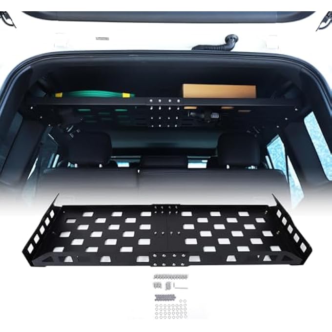 rayihni Rear Trunk Cargo Racks Basket Shelf Compatible with Toyota Land Cruiser Prado 250 J250 LC250 2024 2025 Accessories, Rear Cargo Basket Rack Storage Trunk Shelf Accessories - Image 2