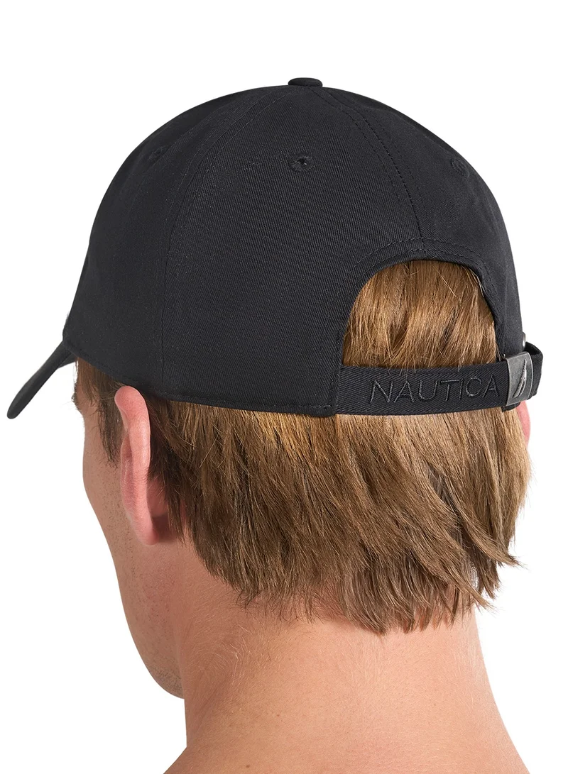 NAUTICA Black 3D Embroidered Logo Cap