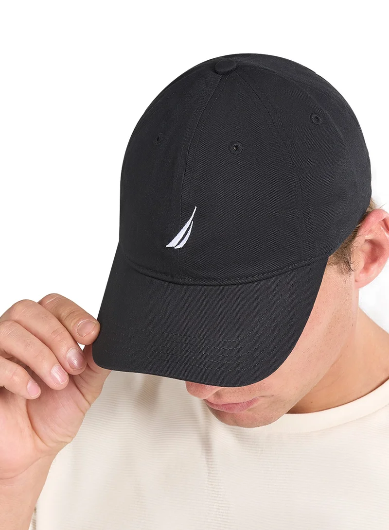 NAUTICA Black 3D Embroidered Logo Cap