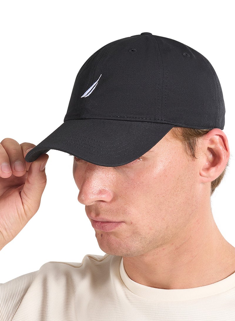 NAUTICA Black 3D Embroidered Logo Cap - Image 2