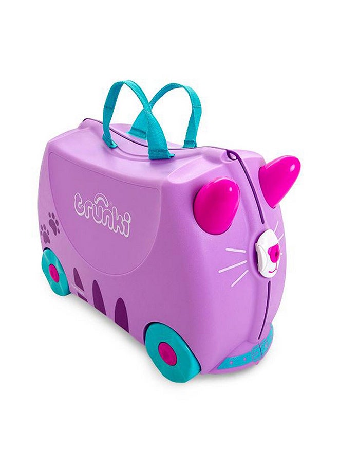 Trunki Harley Ladybug Red Ride-On Suitcase for Kids, Cabin-Friendly Carry-On Luggage with Wheels, Tow Strap and Travel Storage Compartments - Image 1