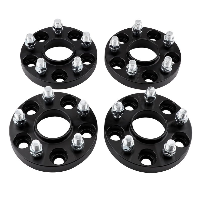 ZY Wheel 5X45 Wheel Spacers M14x15 Studs 20mm Compatible for Tesla Model 3 20172023 Model Y 20202023 5x1143 Spacer Hubcentric 641mm Hub Bore Aluminum 4PCS