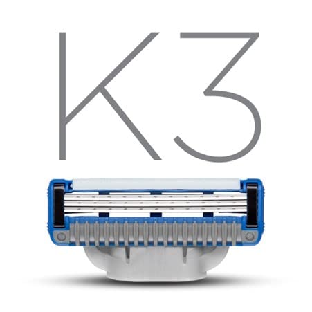 King of Shaves K3 Three Blade Cartridges Pack of 12