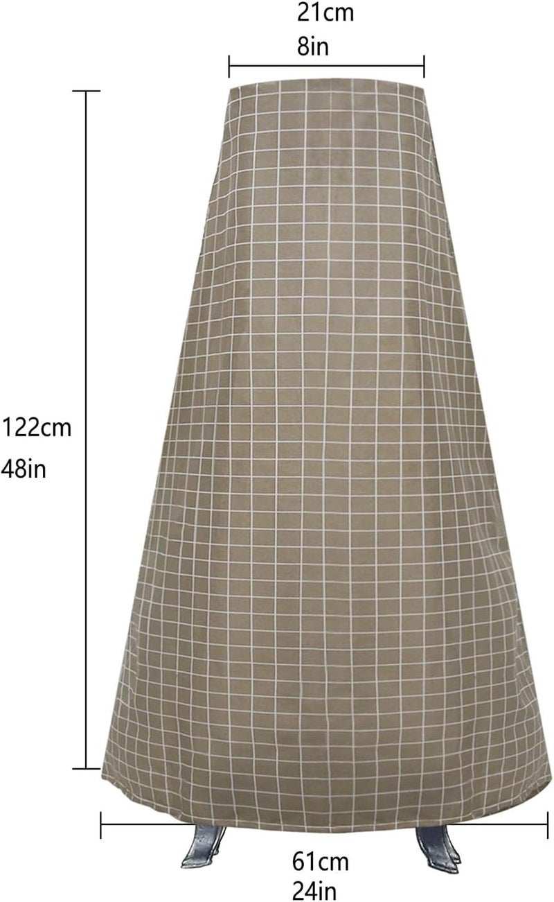 Fire Pit Cover 210D,Patio Outdoor Cover Heavy Duty with Oxford Cloth - Anti-Crack Outdoor Cover Fits Most Chiminea, Stove Fire Pit, Table (48.03x8.26x24.01in, Black) - Image 4