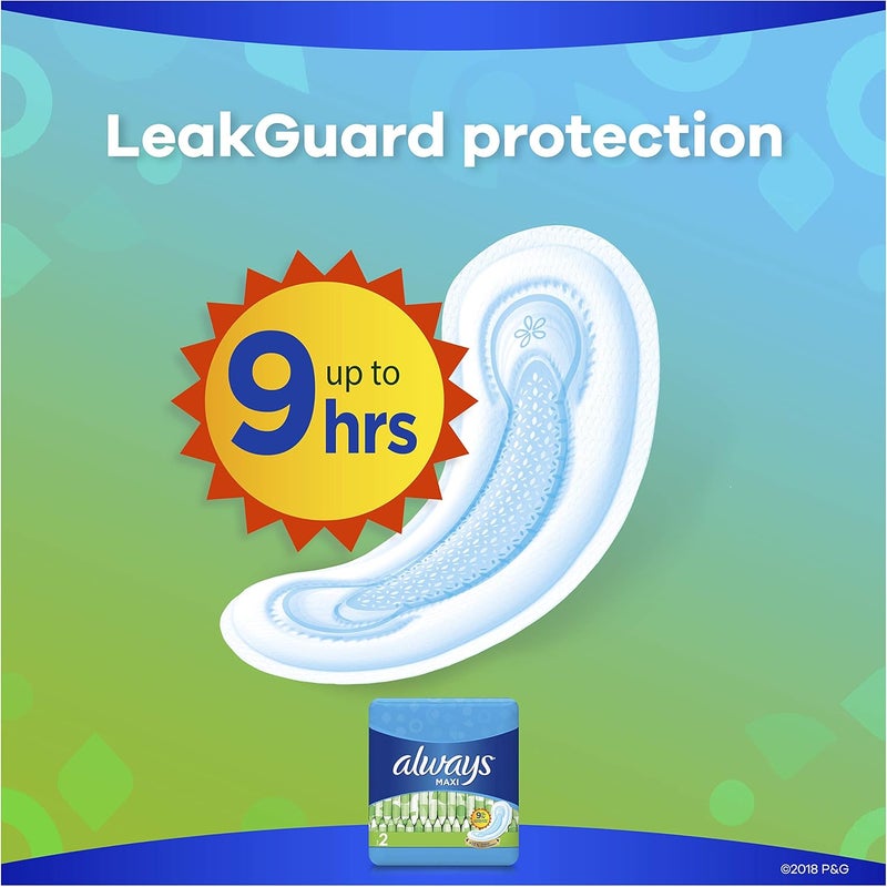 Always Maxi Unscented Pads without Wings, Long/Super, 22 Count - Image 3