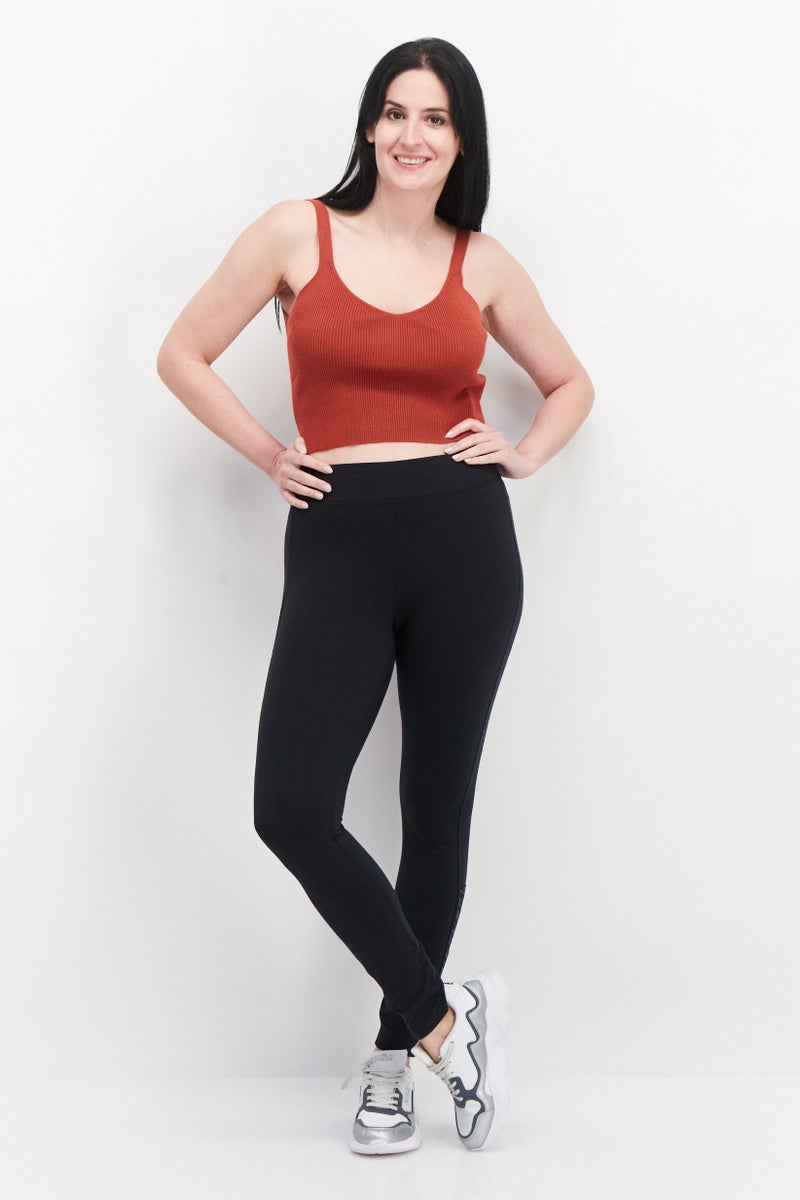 Ufc Women Sportswear Fit Brand Logo Training Leggings, Black - Image 2