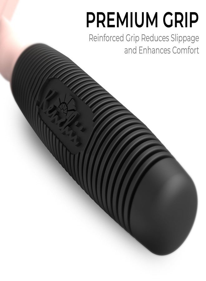 Kenchii Long Pin Slicker Brush for Dogs (Poodles, Doodles, Goldendoodles, Labradoodles), Professional Grooming Brush for Detangling, Fluffing & Dematting, Non-Slip Comfort Handle - Image 3