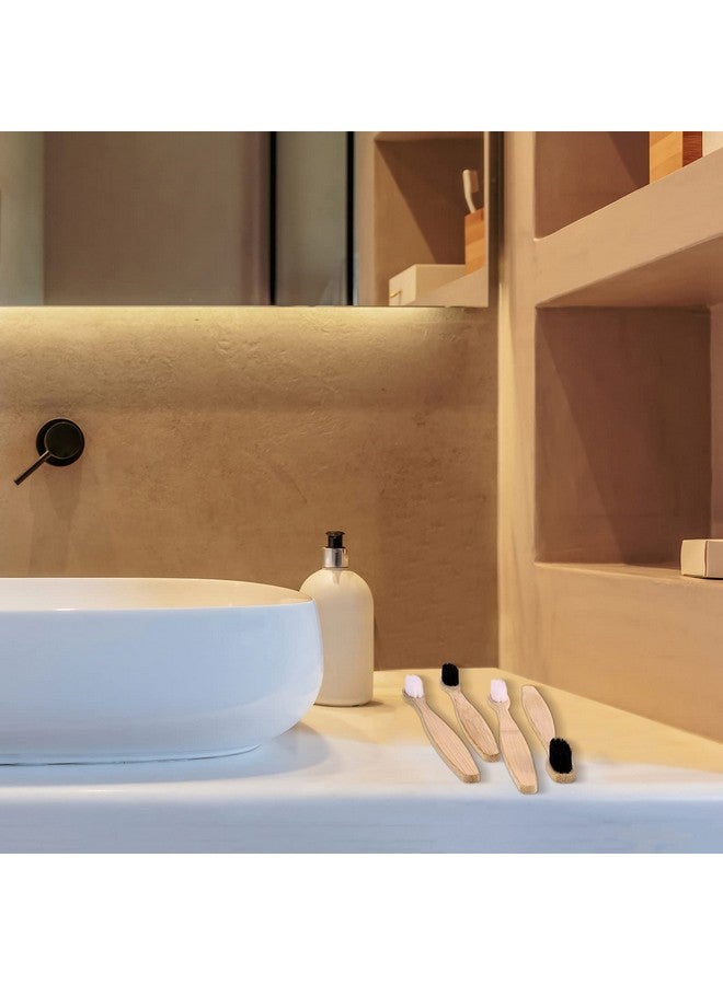 Vesici 200 Pieces Bamboo Toothbrushes Bulk Soft Bristles Toothbrushes with Micro Fur Ultra Wooden Bamboo Tooth Brushes Manual Toothbrushes for Adults Travel Family Hotel Use Individually Packaged - Image 5