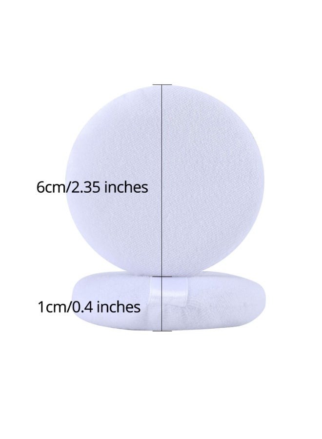 Senkary 8 Pieces Powder Puff Face Soft Cotton Makeup Powder Pads for Loose Setting Pressed and Body Powder White 236 Inch - Image 4