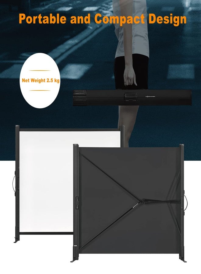 excelimage Portable Projector Screen with Stand, 50 Inch 4:3, Outdoor Projector Screen, Lightweight and Retractable, 1.2 High Gain Wrinkle-Free Video Projection Screens, for Home Cinema, Meeting Presentation. - Image 4