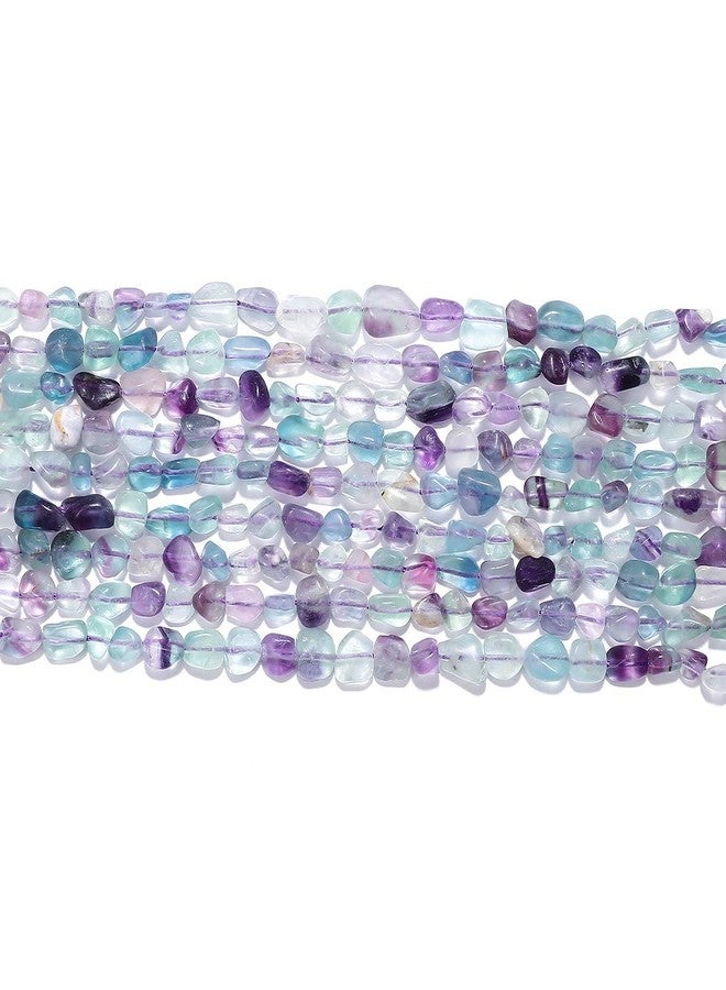 BEADIA Irregular Natural Fluorite Stone Loose Semi Gemstone Beads for Jewelry Making 5-8mm 38cm - Image 3