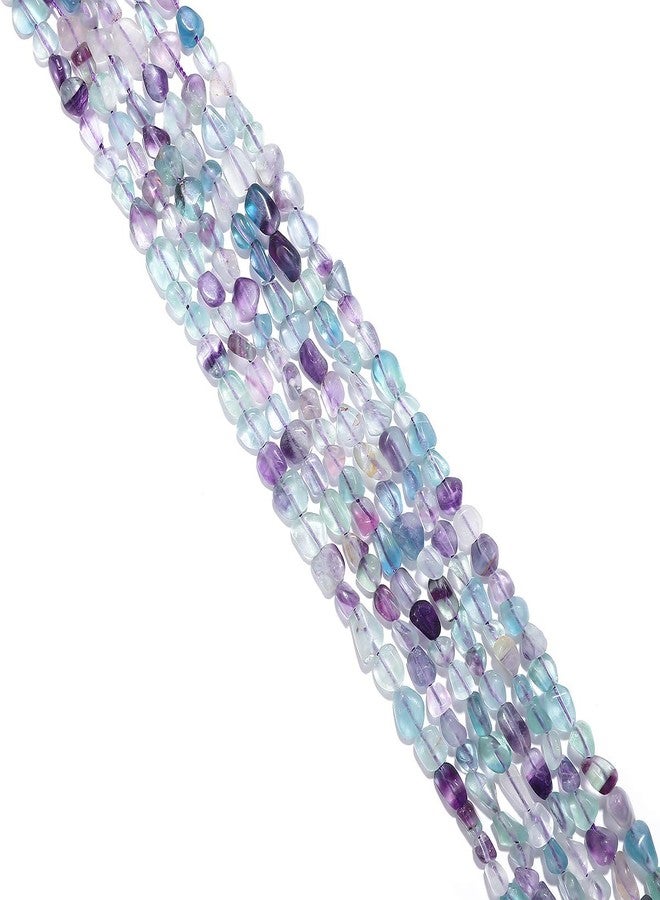 BEADIA Irregular Natural Fluorite Stone Loose Semi Gemstone Beads for Jewelry Making 5-8mm 38cm - Image 1